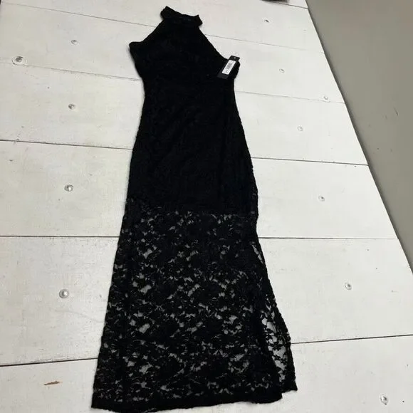 bebe | Dresses | Bebe Black Lace Halter Neck Bodycon Maxi Dress Womens Size  Small New | Poshmark